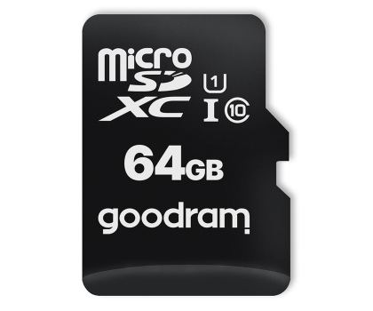 Karta pamięci GOODRAM MicroSD 64GB Class 10 + adapter SD 100MB/s